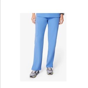 Figs Kade Cargo Scrub Pants - ceil blue